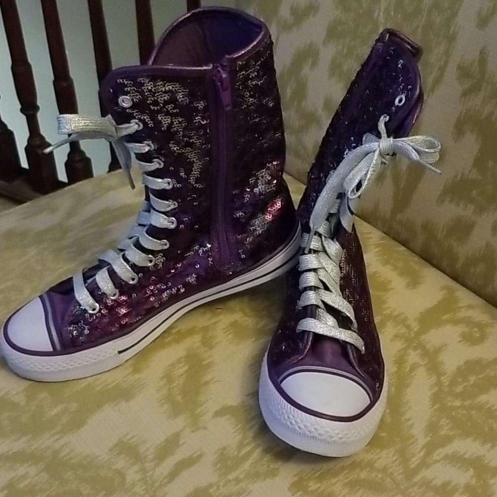 Skechers Sequined Girls/Ladies Hi-Tops